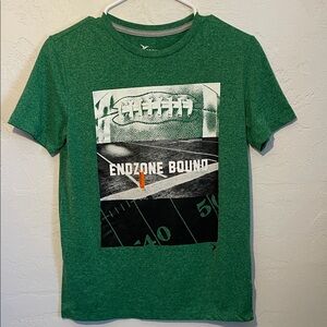 Old Navy Active Go-Dry Green Graphic Tee - Endzone Bound